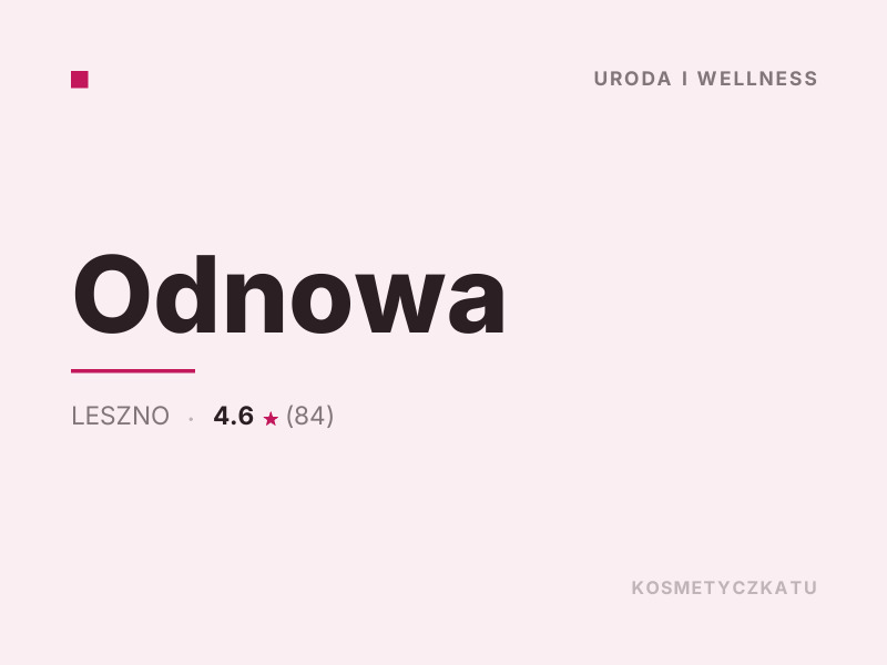 Odnowa masaż relaksacyjny Leszno