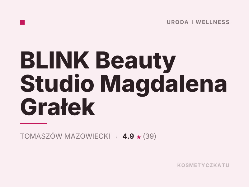 BLINK Beauty Studio Magdalena Grałek makijaż Tomaszów Mazowiecki