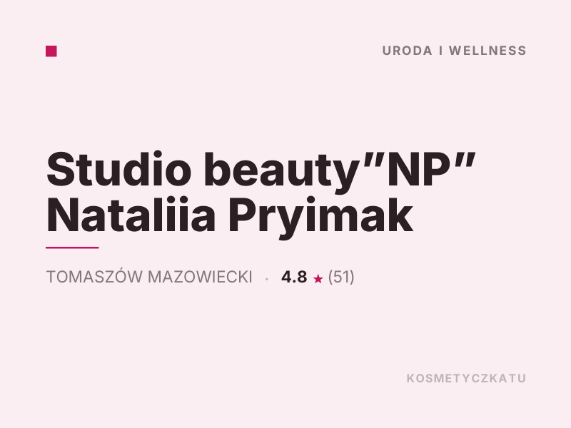 Studio beauty NP konsultacje dermokosmetyczne Tomaszów Mazowiecki