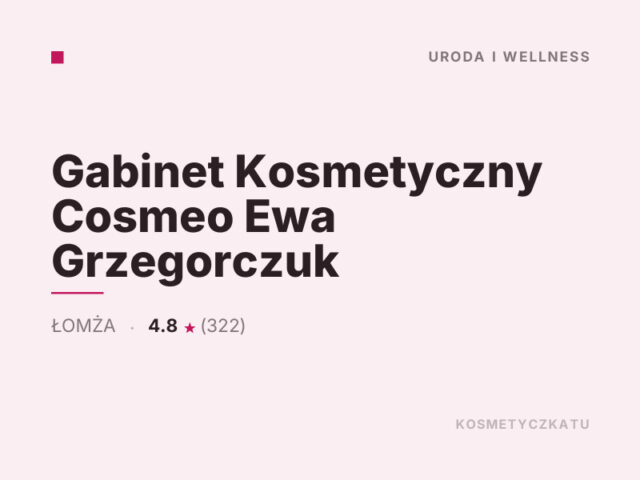 Gabinet Kosmetyczny Cosmeo Ewa Grzegorczuk