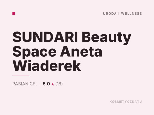 SUNDARI Beauty Space Aneta Wiaderek