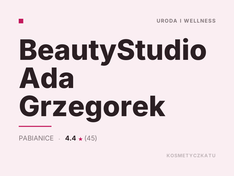 BeautyStudio Ada Grzegorek makijaż Pabianice