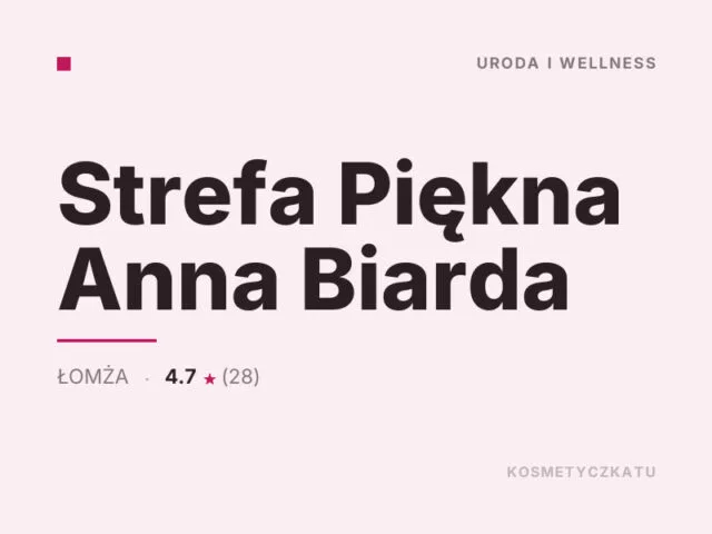 Strefa Piękna Anna Biarda