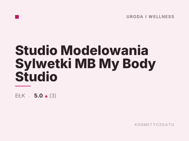 Studio Modelowania Sylwetki MB My Body Studio