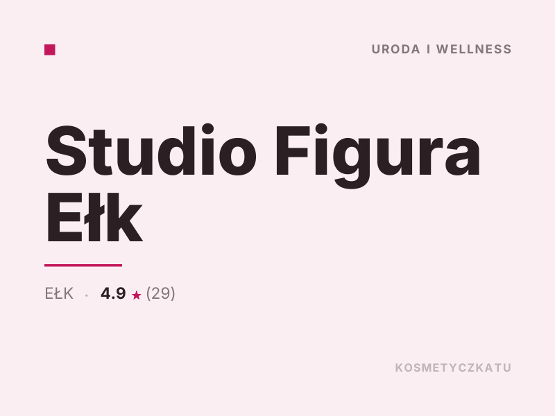 Studio Figura kosmetyka i pielęgnacja dla mężczyzn Ełk