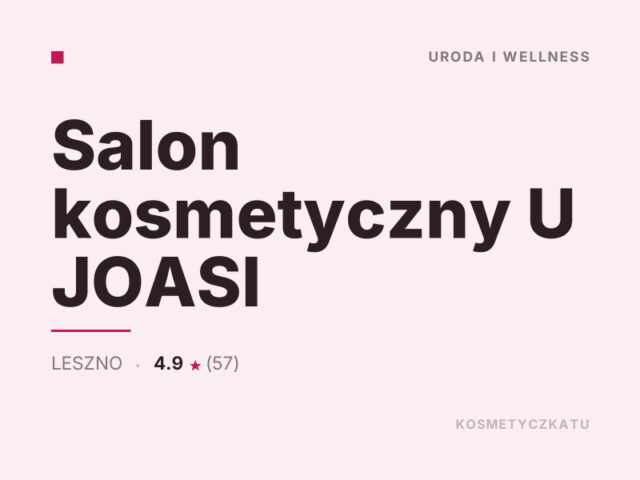 Salon kosmetyczny U JOASI