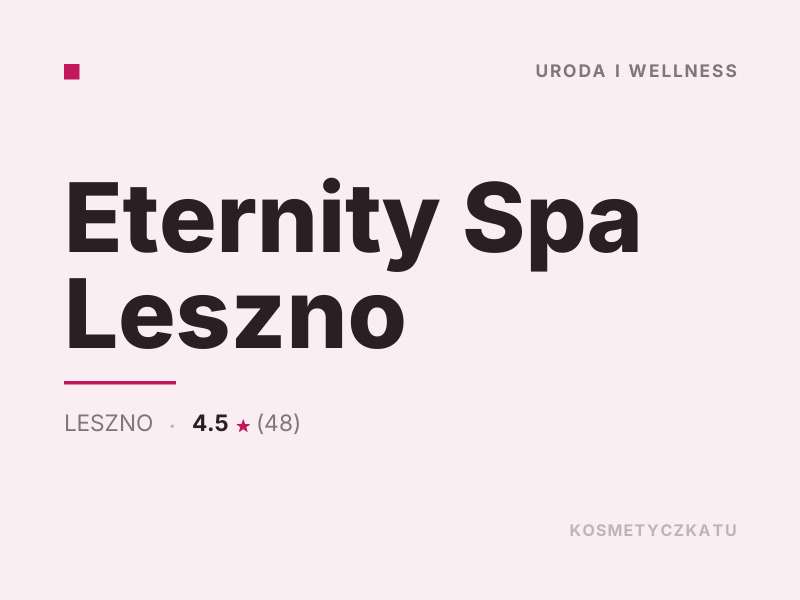 Eternity Spa Leszno masaż i SPA Leszno
