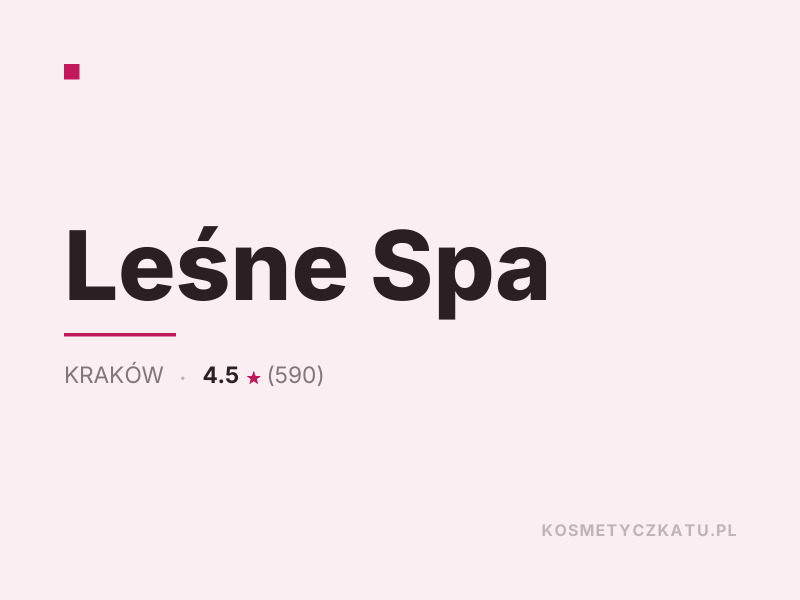 Leśne Spa masaż relaksacyjny Kraków