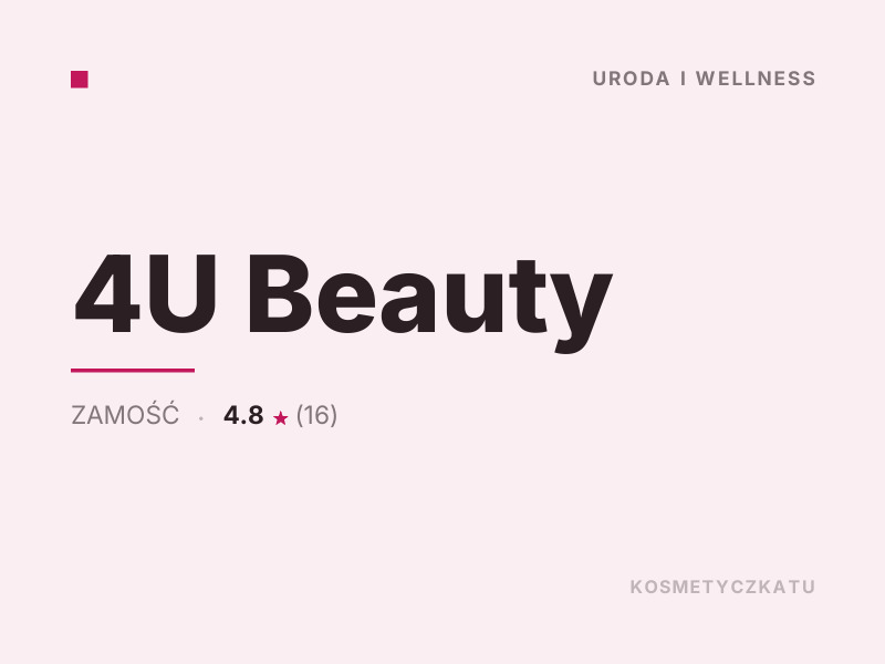 4U Beauty kosmetyka i pielęgnacja dla mężczyzn Zamość