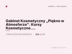 Gabinet Kosmetyczny „Piękno w Atmosferze”. Kursy Kosmetyczne. Szkolenia Kosmetyczne. Pedicure.