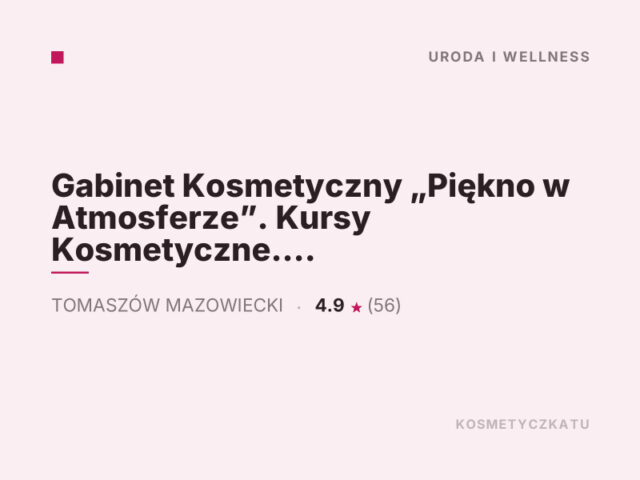 Gabinet Kosmetyczny „Piękno w Atmosferze”. Kursy Kosmetyczne. Szkolenia Kosmetyczne. Pedicure.