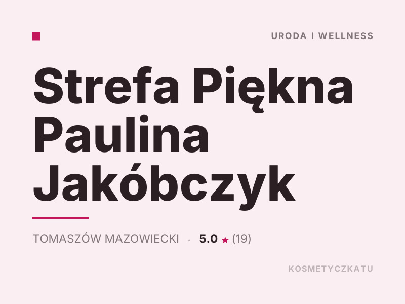 Strefa Piękna Paulina Jakóbczyk Koloryzacja włosów Tomaszów Mazowiecki