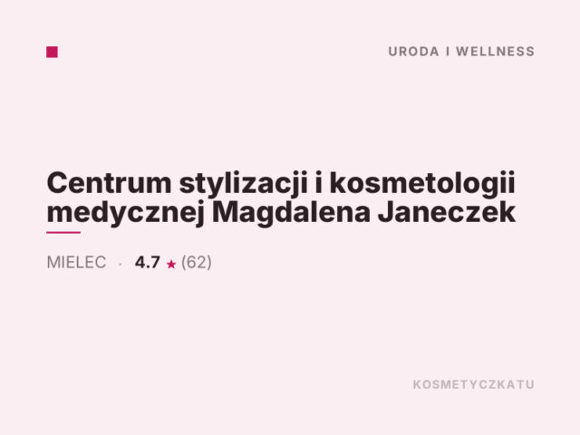 Centrum stylizacji i kosmetologii medycznej Magdalena Janeczek