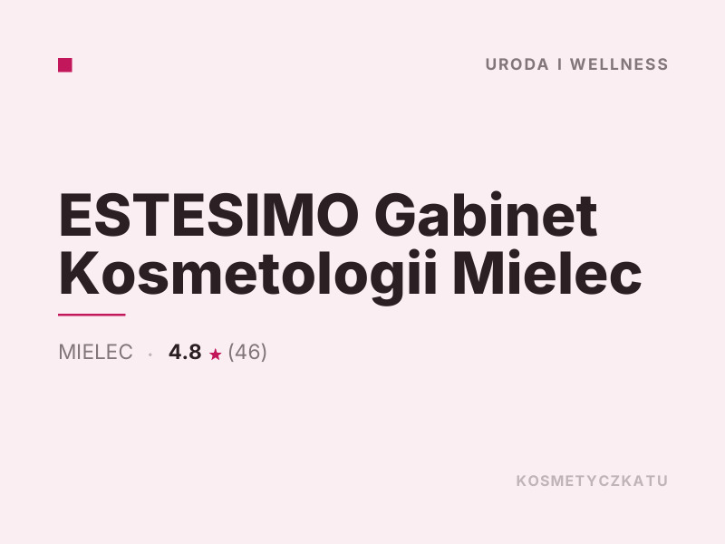 ESTESIMO Gabinet Kosmetologii Mielec Kosmetyka i pielęgnacja dla mężczyzn