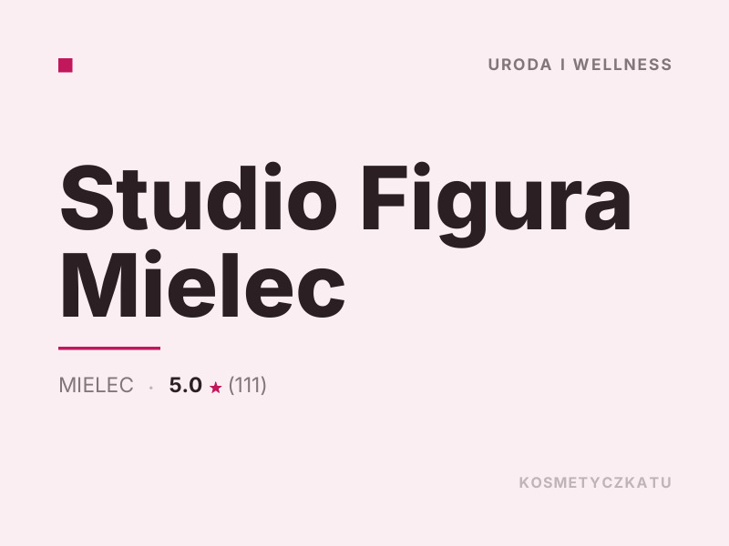 Studio Figura Kosmetyka i pielęgnacja dla mężczyzn Mielec