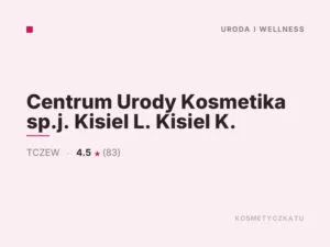 Centrum Urody Kosmetika sp.j. Kisiel L. Kisiel K.