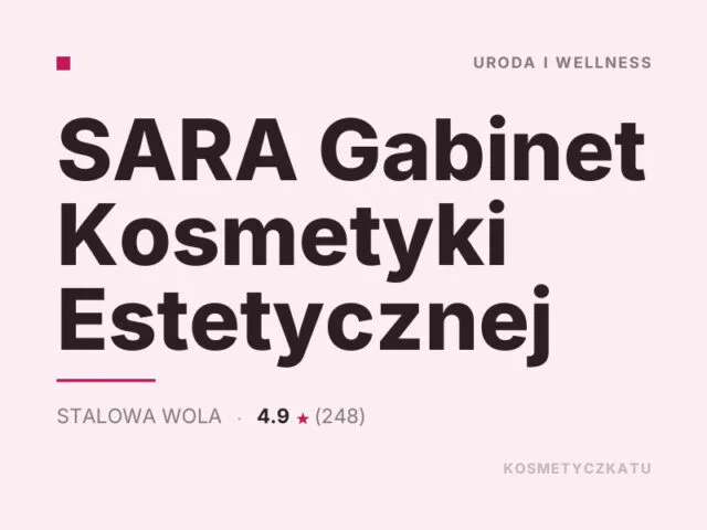 SARA Gabinet Kosmetyki Estetycznej