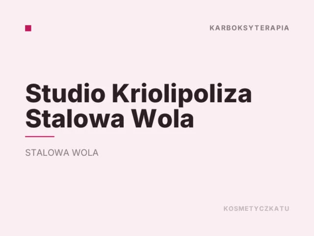 Studio Kriolipoliza Stalowa Wola