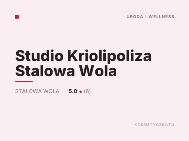 Studio Kriolipoliza Stalowa Wola