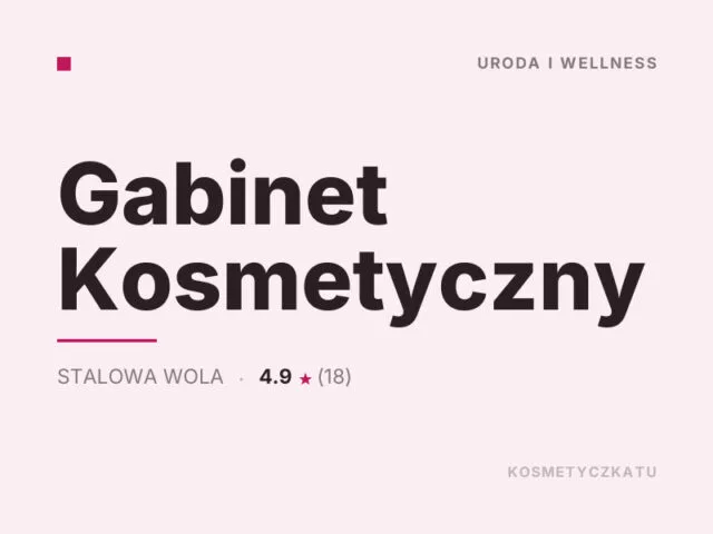 Gabinet Kosmetyczny