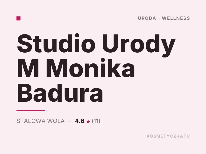 Studio Urody M Monika Badura kosmetyka i pielęgnacja dla mężczyzn Stalowa Wola