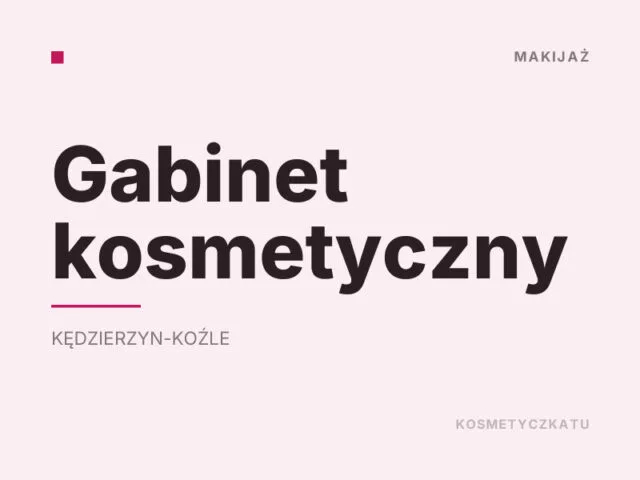 Gabinet kosmetyczny