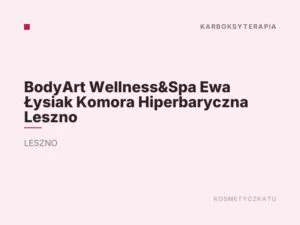 BodyArt Wellness&Spa Ewa Łysiak Komora Hiperbaryczna Leszno