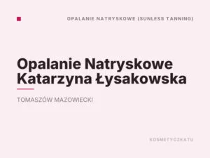 Opalanie Natryskowe Katarzyna Łysakowska